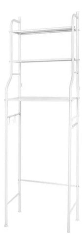 Estantería Baño Arriba Inodoro Aluminio Blanco Homey 3 Estantes