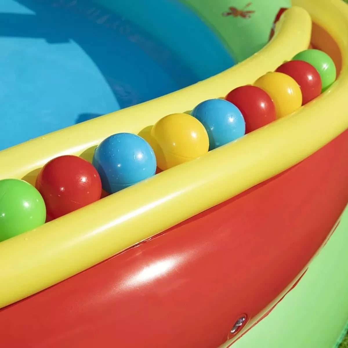 Piscina Doble Infantil Inflable Puente Bosque Juegos Bestway