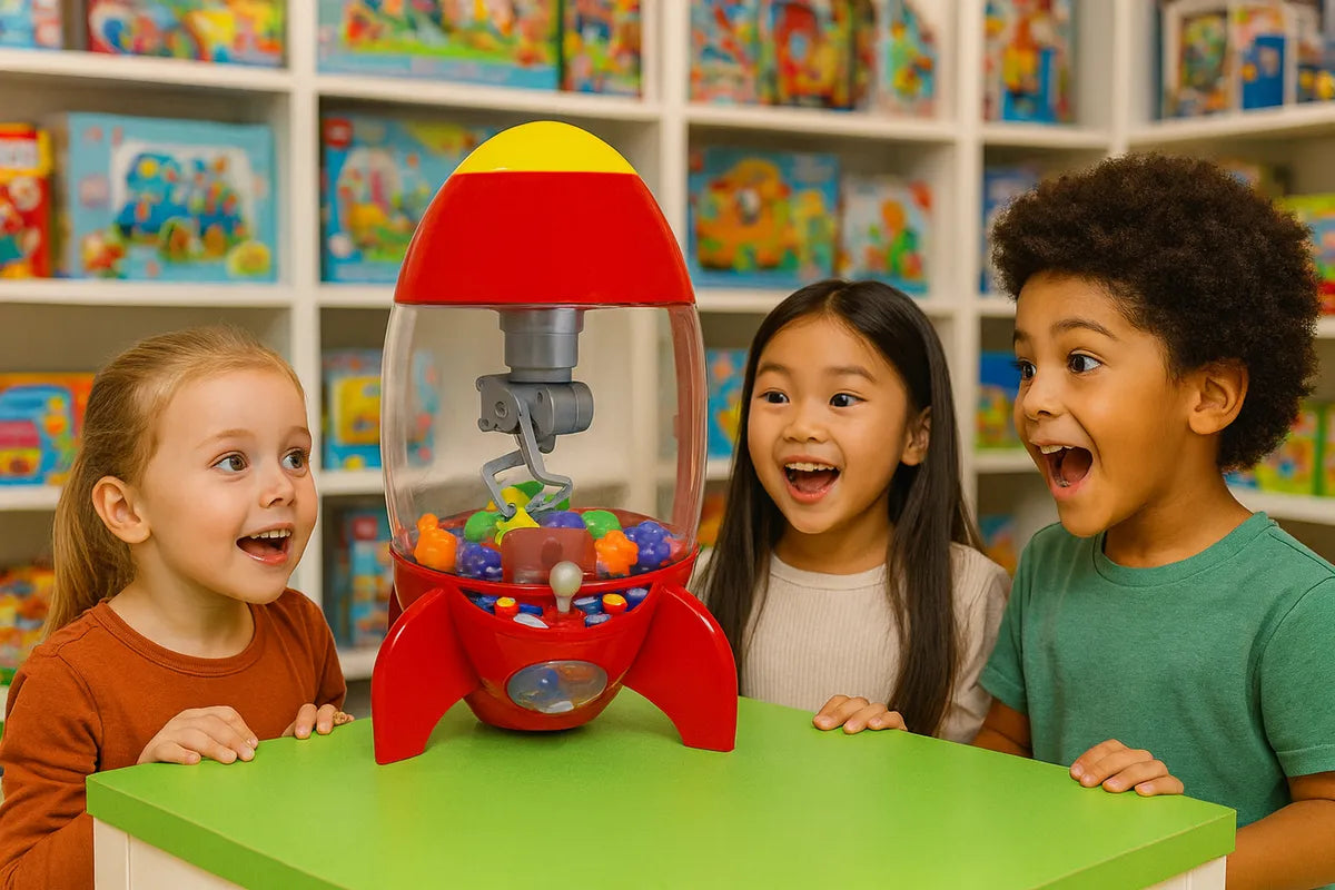 Maquina Con Garra Cohete Con Sonido Y Luces 32x23cm