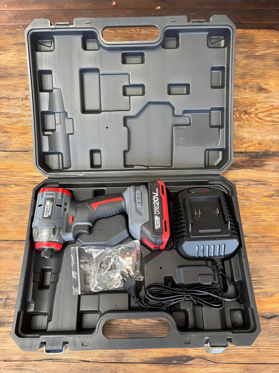 Atornillador De Impacto Inalámbrico Equus Pro Series Rojo