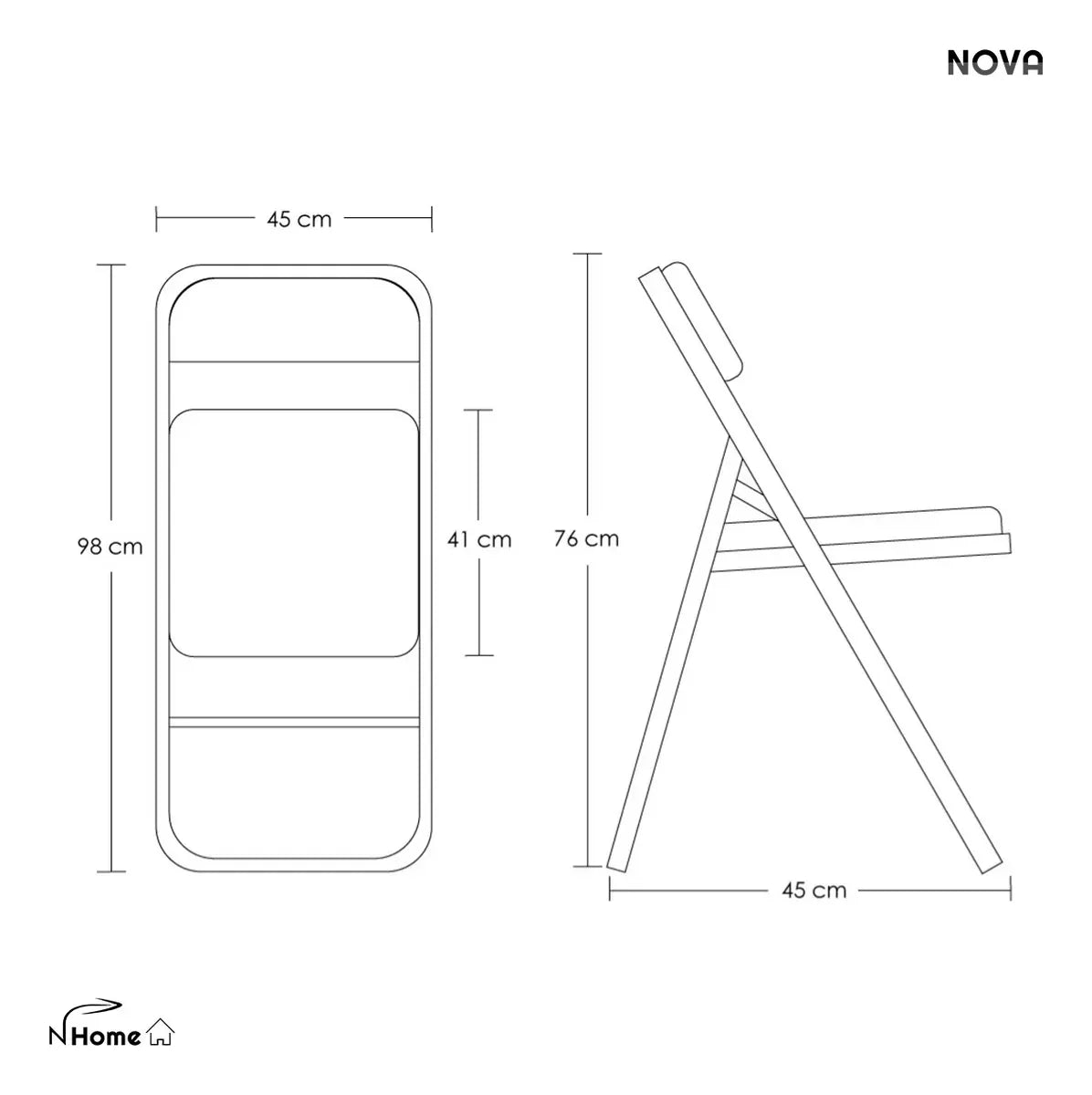 Silla Plegable Acolchonada Estructura De Metal Tapizada