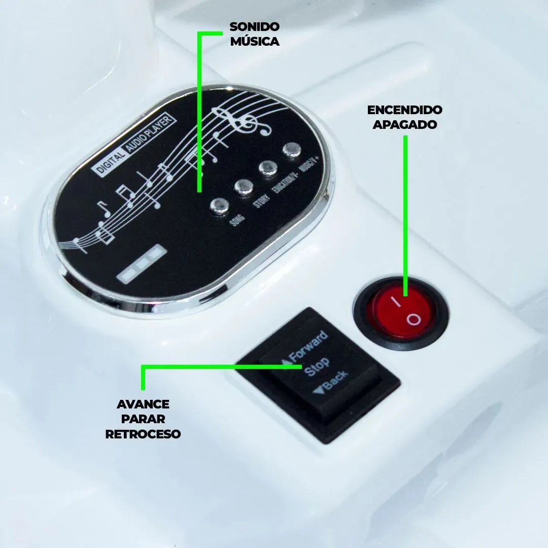 Auto A Batería Go Kart Karting Con Luces Y Sonidos