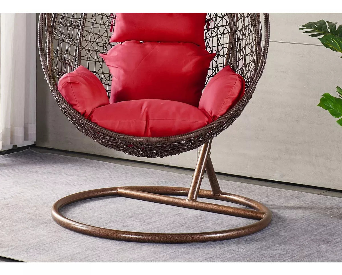 Silla Nido Huevo Blanca Colgante Hamaca Jardin Patio