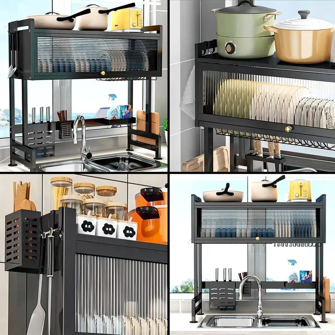 Organizador Escurridor Sobre Pileta Cocina Premium 65cm