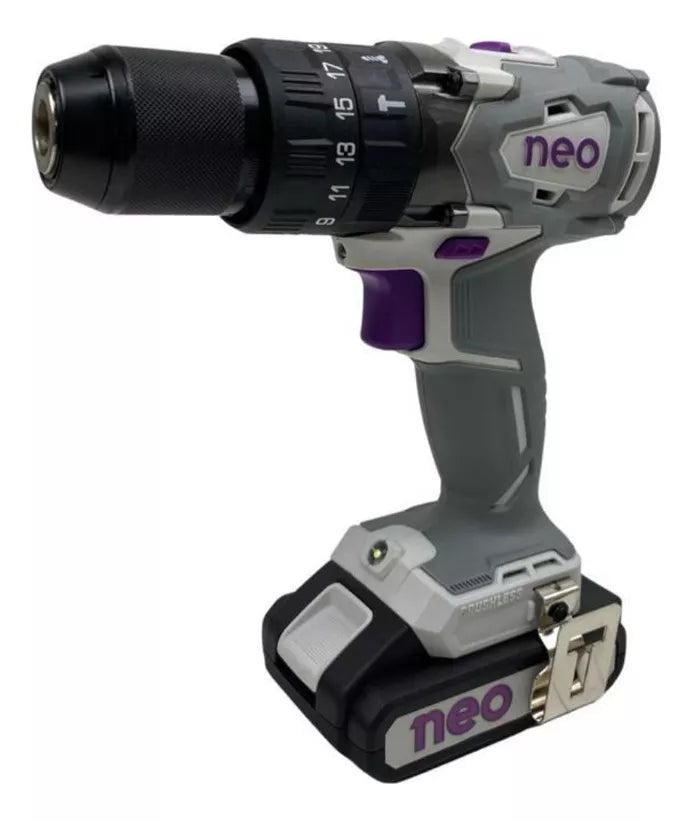 Taladro Percutor A Bateria C/1 Batería 20v Brushless Neo