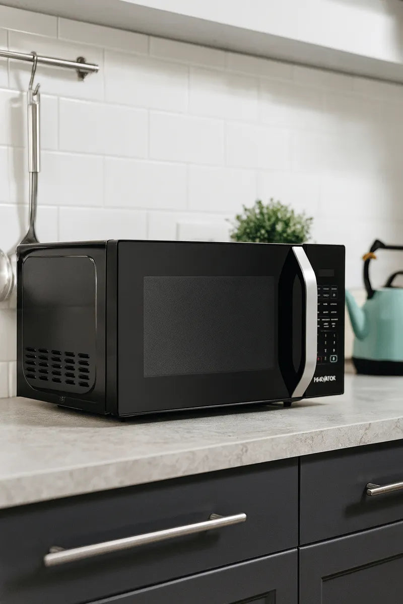 Microondas Panavox Black 31 Con Grill Color Negro