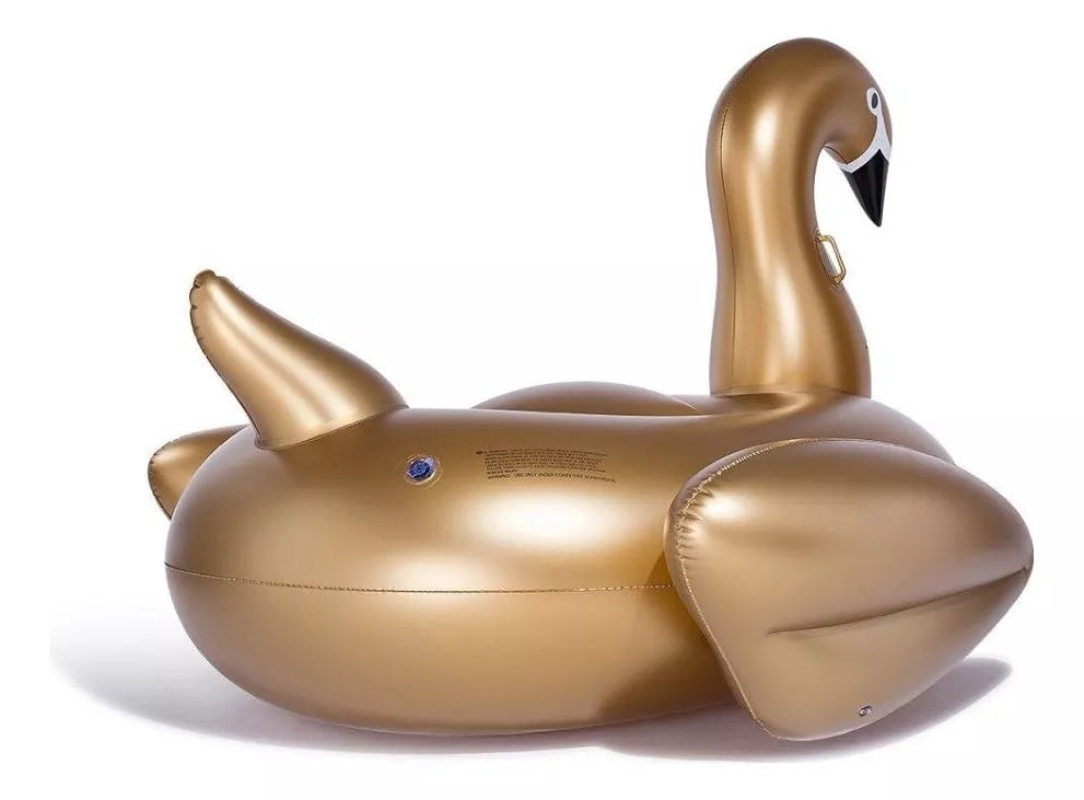 Inflable Gigante Cisne Dorado Para Piscina