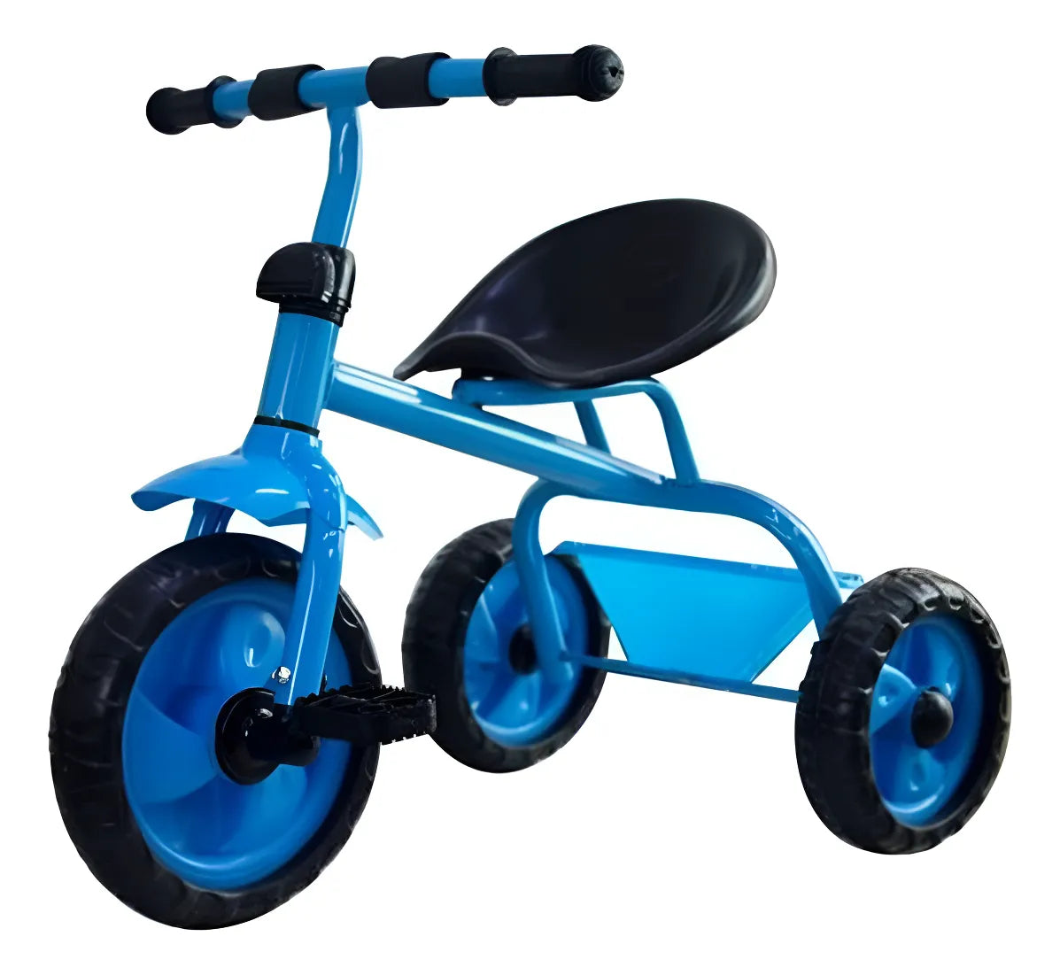 Triciclo Infantil De Metal A Pedal Con Canasto De Niño