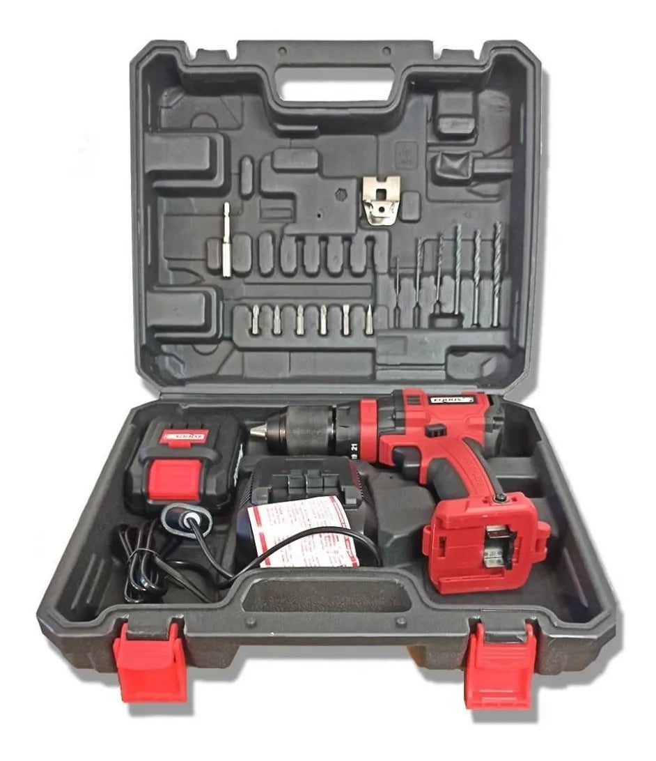 Taladro Atornillador Inalambrico Equus Brushless 20v 16805st Rojo