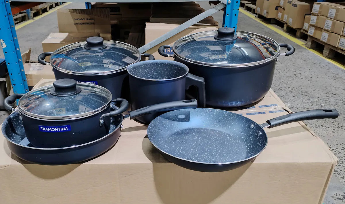Set Juego De Ollas 9 Piezas Tramontina Cookdesign Bateria