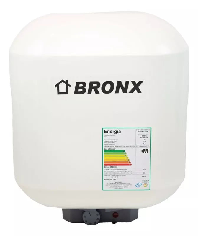 Calefon Calentador Bronx Prisma Acero 30 Lts.