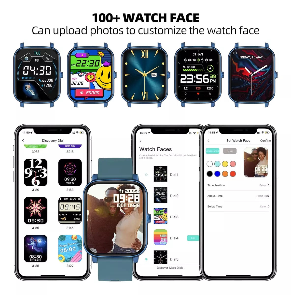 Smartwatch Inteligente con Llamadas Bluetooth, Pantalla HD y Monitor de Salud ⌚📞