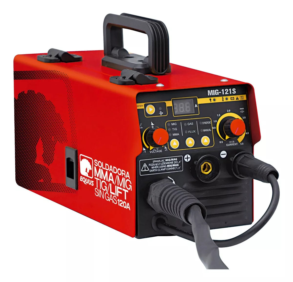 Soldadora Equus Flux Mig Con Y Sin Gas/mma/tig Lift 120 Amp