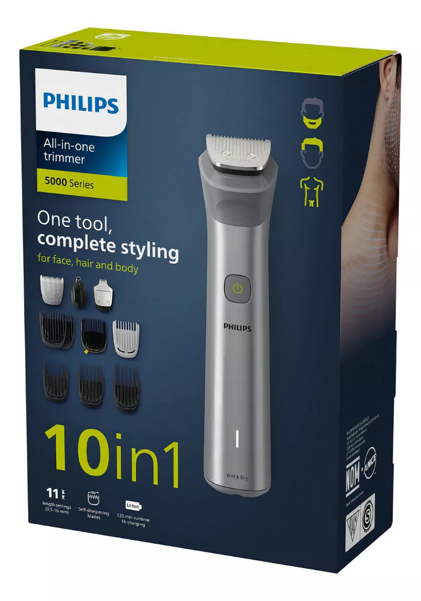 Multigroom 10en1 Serie 5000 Mg5920/15 Philips Color Gris