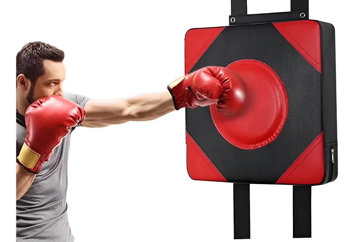 Bolsa De Boxeo Montada En La Pared Color Rojo Entrenamiento