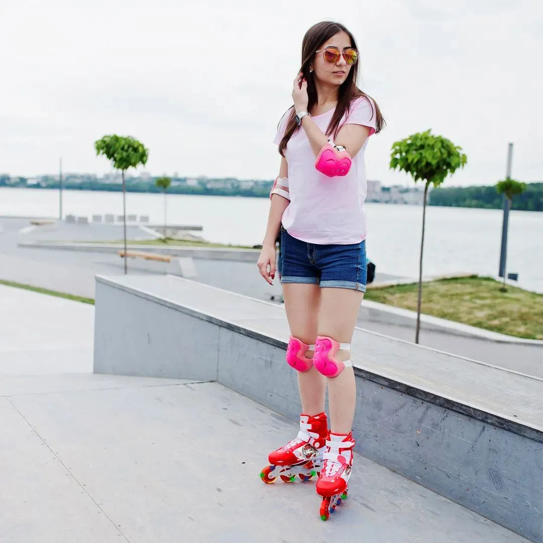 Patines 4 Ruedas 2 En Línea 2 Traseras Extensibles T. 39-42