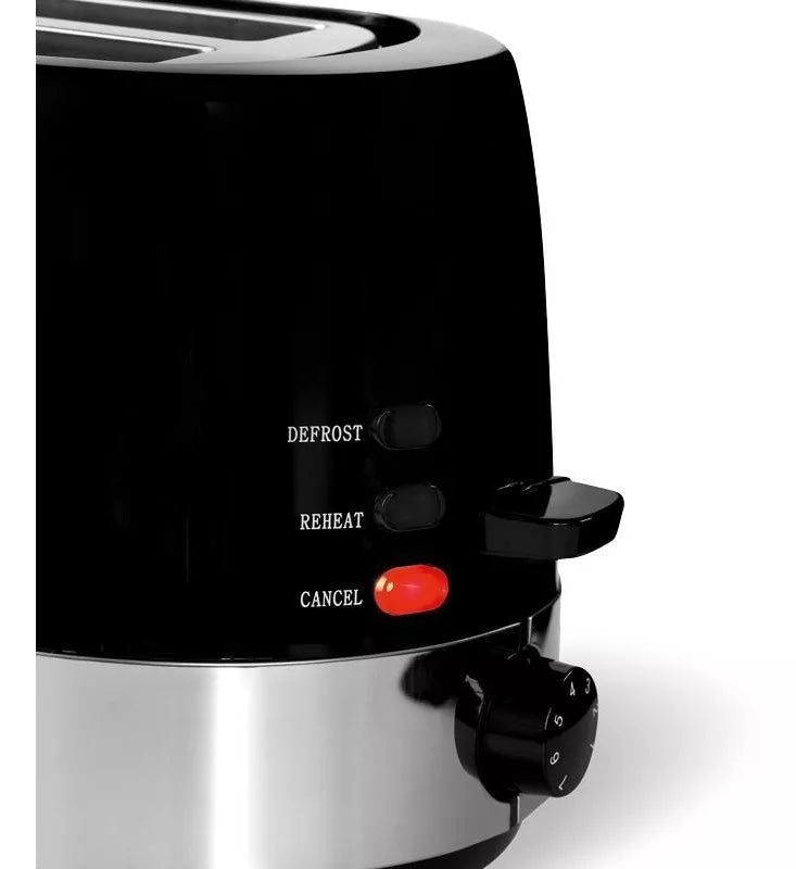 Tostadora Smartlife 850w 2 Panes 7 Niv 4 Func Negra