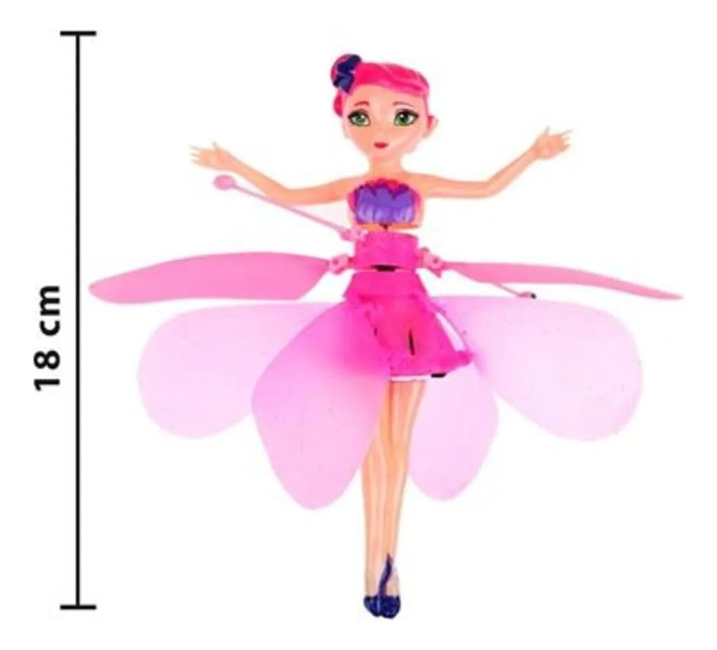 Muñeca Hada Princesa Voladora Con Sensor Infrarojo Carga Usb