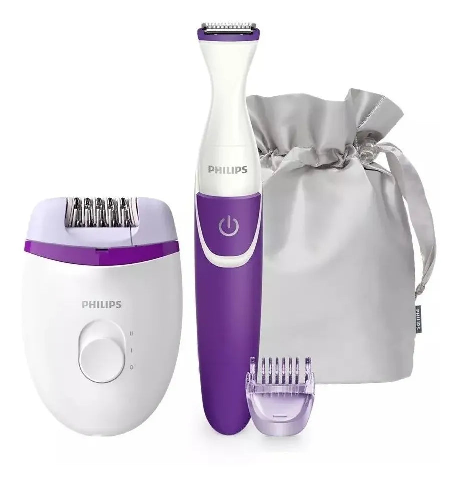 Depiladora Essential + Recortador De Cavado Philips Brp505/0