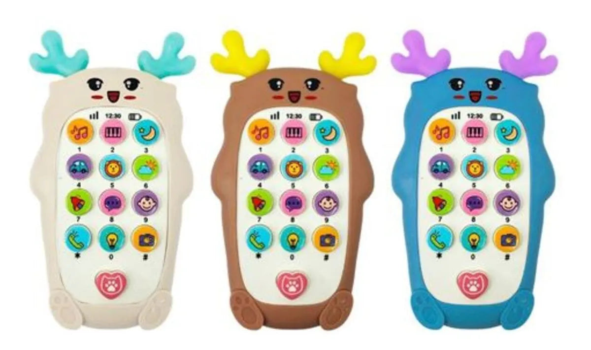 Celular De Juguete Teléfono Infantil Didactico Luz Y Sonido