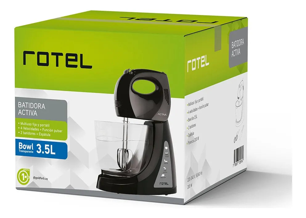Batidora Activa Duo Plus Bowls 3.5l 200w Rotel