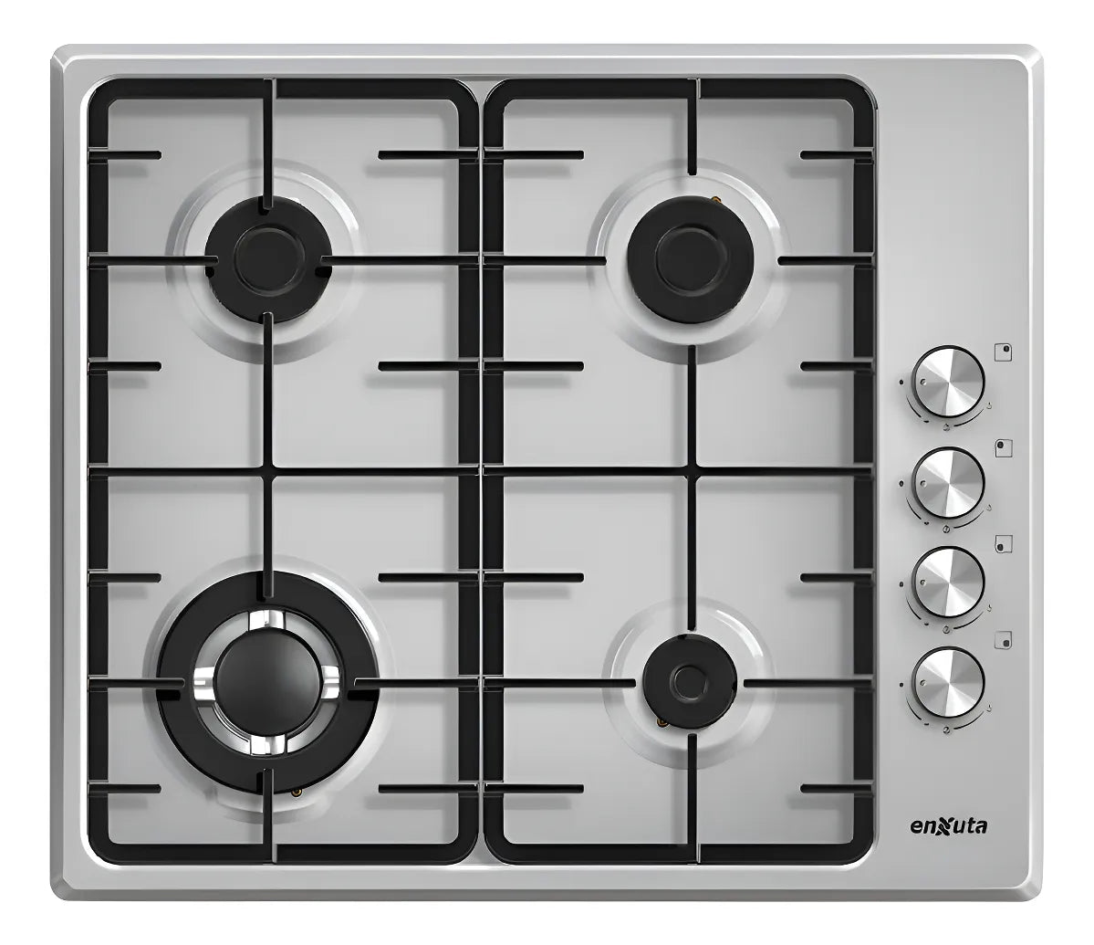 Anafe A Gas Enxuta Aenx5542 Plateado 4 Hornallas - Plateado