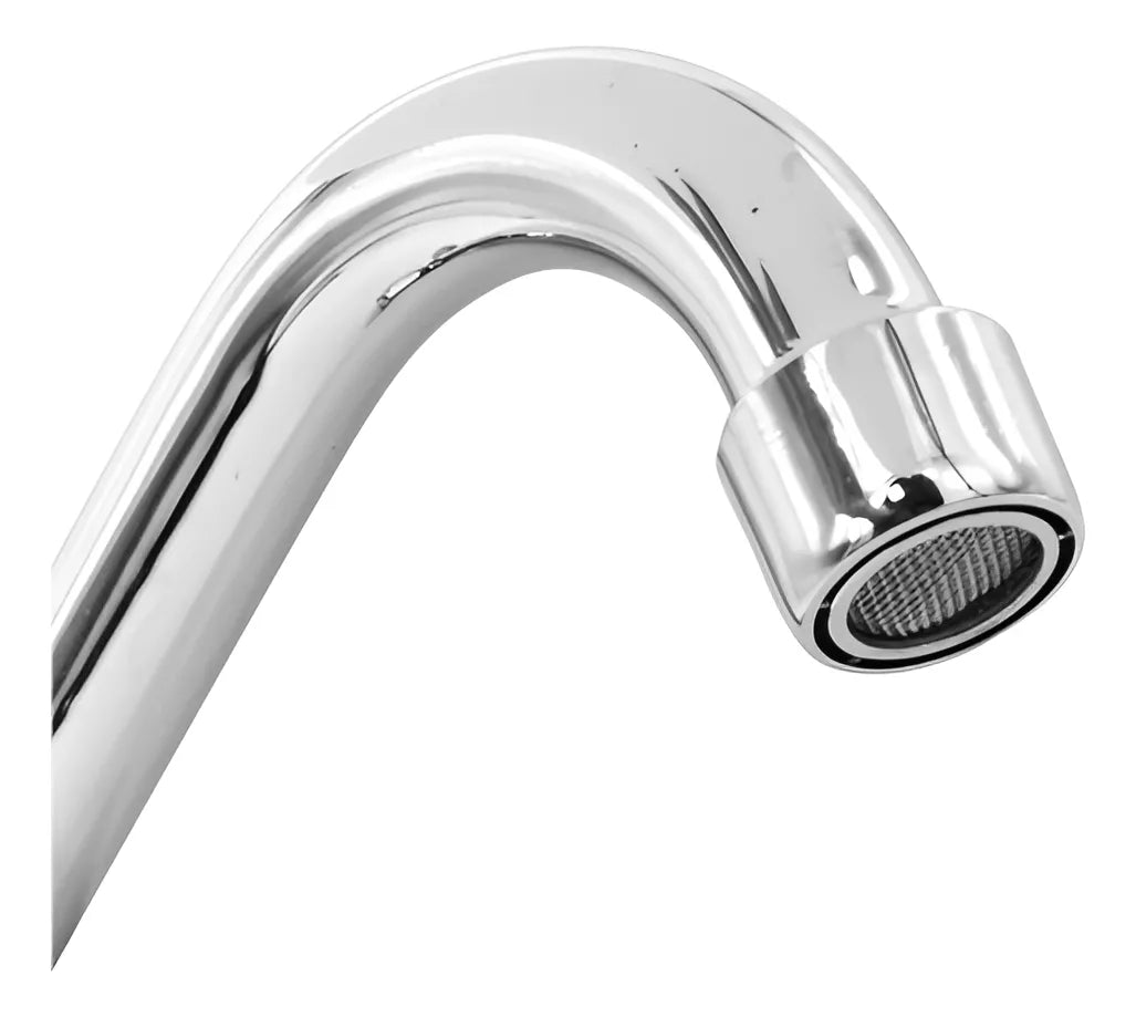 Grifo Metalico Pileta Brazo Bajo Lh-807 Acabado Brillante