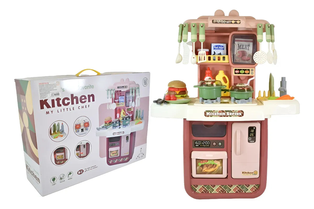 Cocina Infantil Con Luz Sonido Y Agua 66x24x52cm