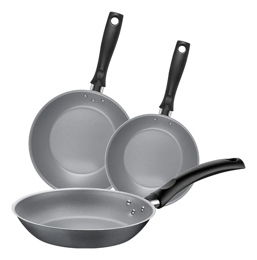 Set De Sartenes Tramontina Turim 3 Piezas 16cm-20cm-24cm Ub