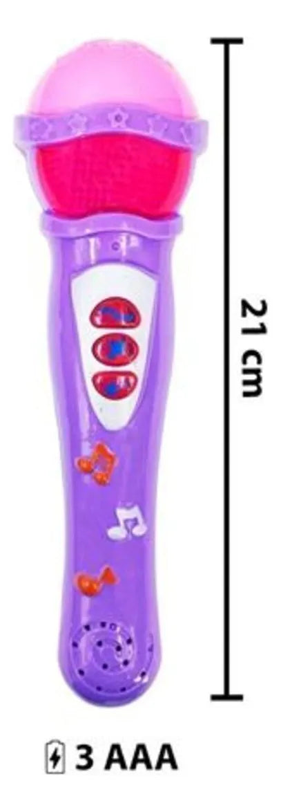 Micrófono Infantil Juguete A Pila Con Sonidos