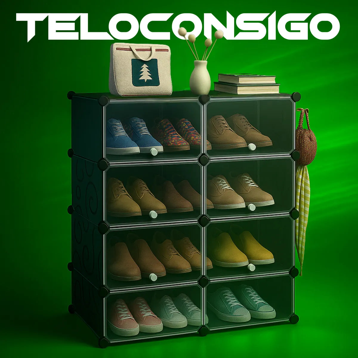 Organizador Modular Zapatero Multiuso 12 Niveles