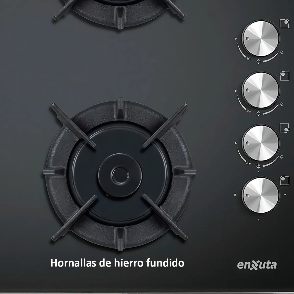 Anafe A Gas Enxuta Aenx5542ng Vidrio Color Negro - Vidrio Negro