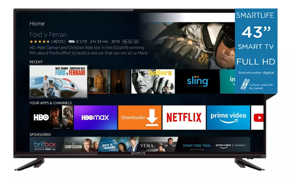 Smart Tv Smartlife Fullhd 43 Sintonizador Digital Wifi Cast