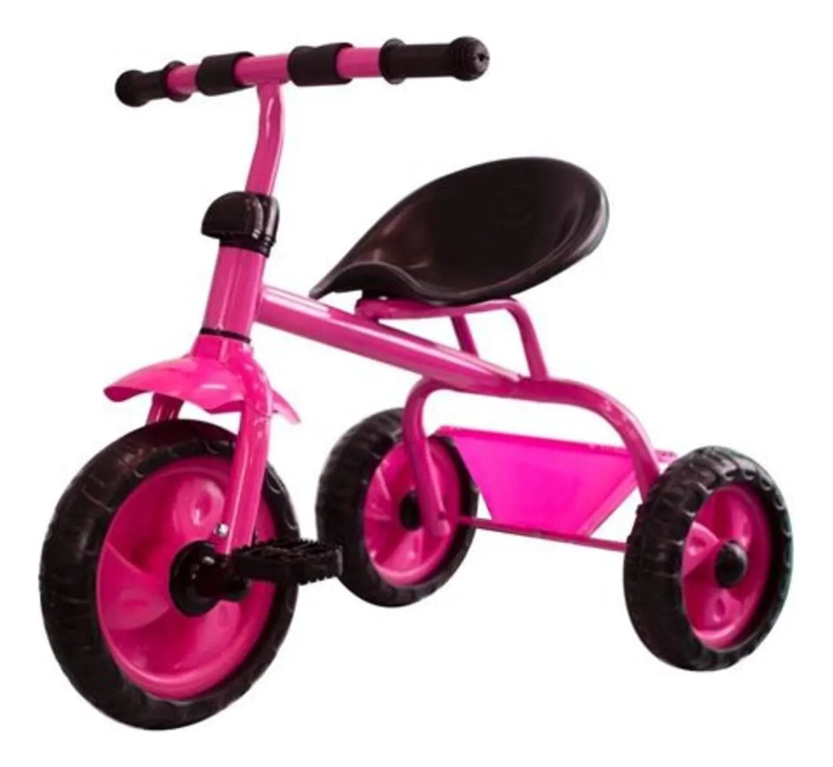 Triciclo Infantil De Metal A Pedal Con Canasto De Niño