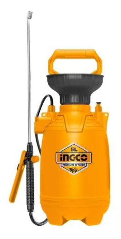 Pulverizador Fumigador 2.5bar 5lt Ingco Hspp30502 Anaranjado