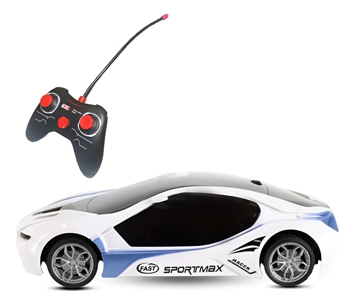 Auto Carrera Deportivo A Bateria Con Luces Y Control Remoto