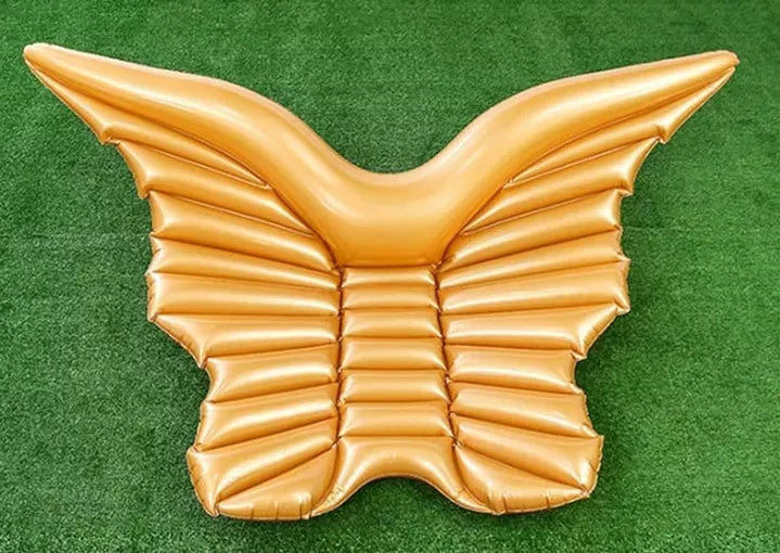 Colchoneta Inflable Grande Forma De Alas Flotador Piscina