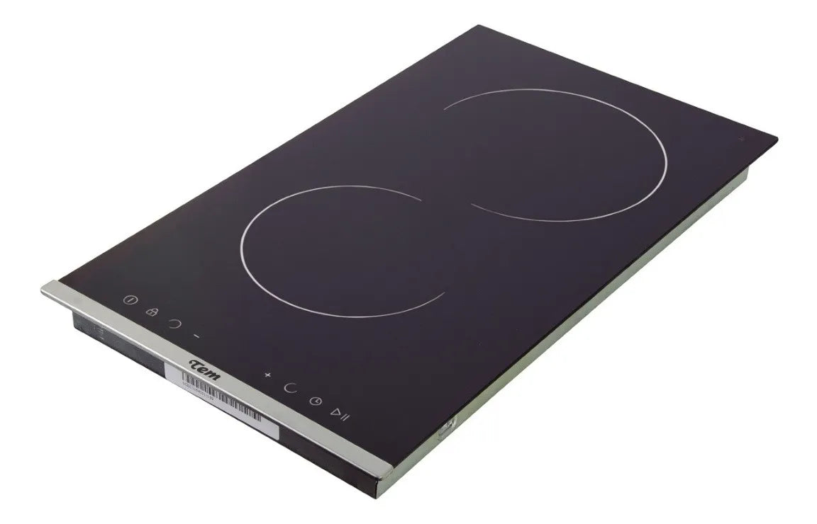 Anafe Tem Vitrocerámico 2 Discos Eléctrico Copacabana Negro