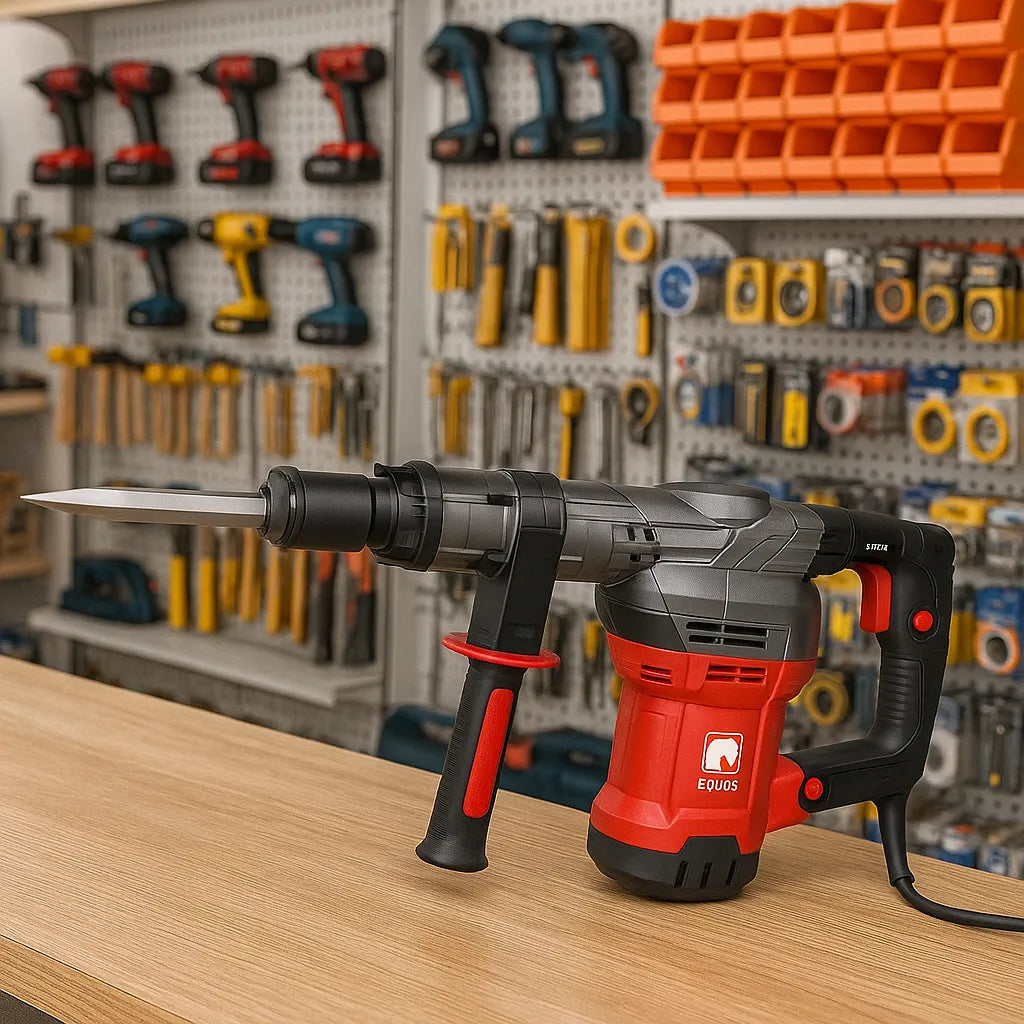 Martillo Demoledor Equus 35mm 1600w Profesional Color Rojo