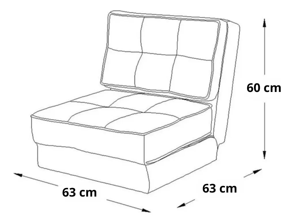 Sofa Cama Sillon Plegable Living Habitaci¢n Un Cuerpo