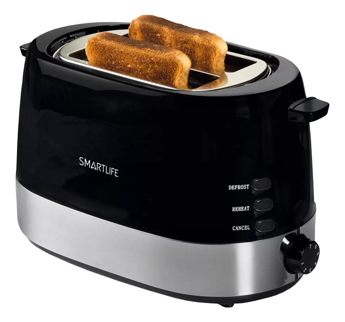 Tostadora Smartlife 850w 2 Panes 7 Niv 4 Func Negra