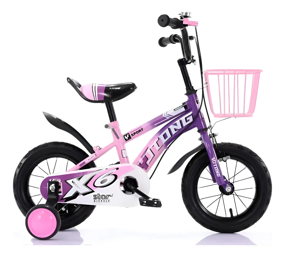 Bicicleta Rodado 16 Spek Con Canasto Y Rueditas Niños Niñas