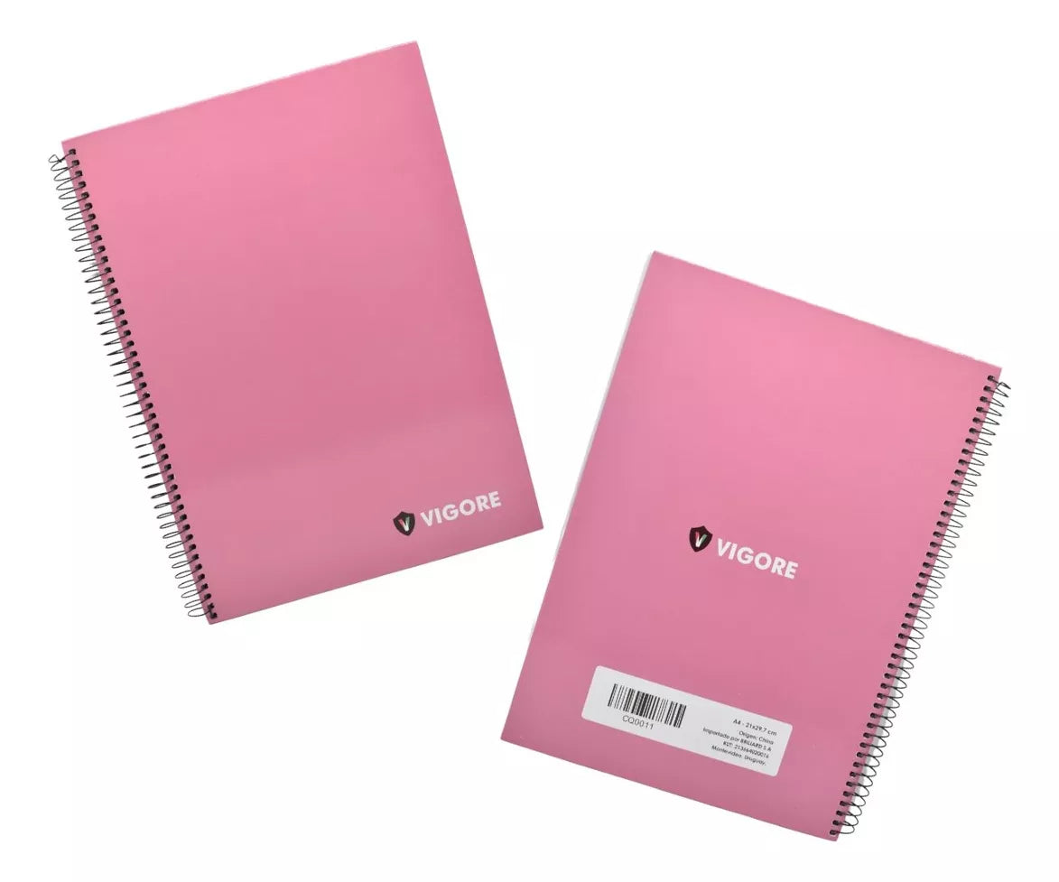 Cuadernolas De Tapa Flexible Vigore 96 Hojas X6 Unidades