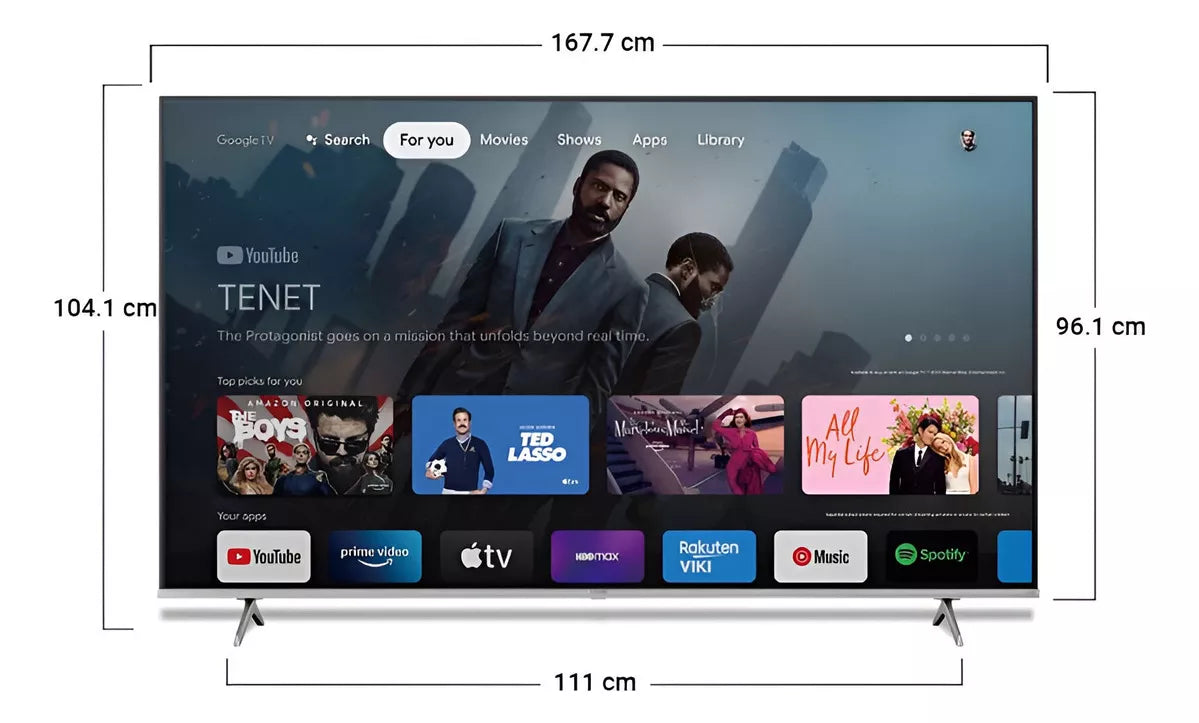 Smart Tv Panavox Quad Core 75'' 4k Led