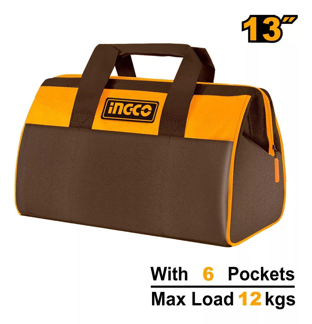 Bolso de Herramientas INGCO 13” con Juego Completo – Combo Exclusivo
