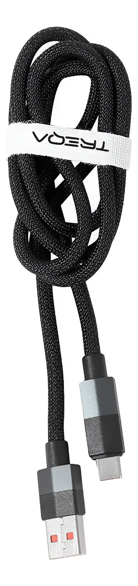 Cable Trenzado Treqa De Carga Celular 1 Metro Usb Tipo C