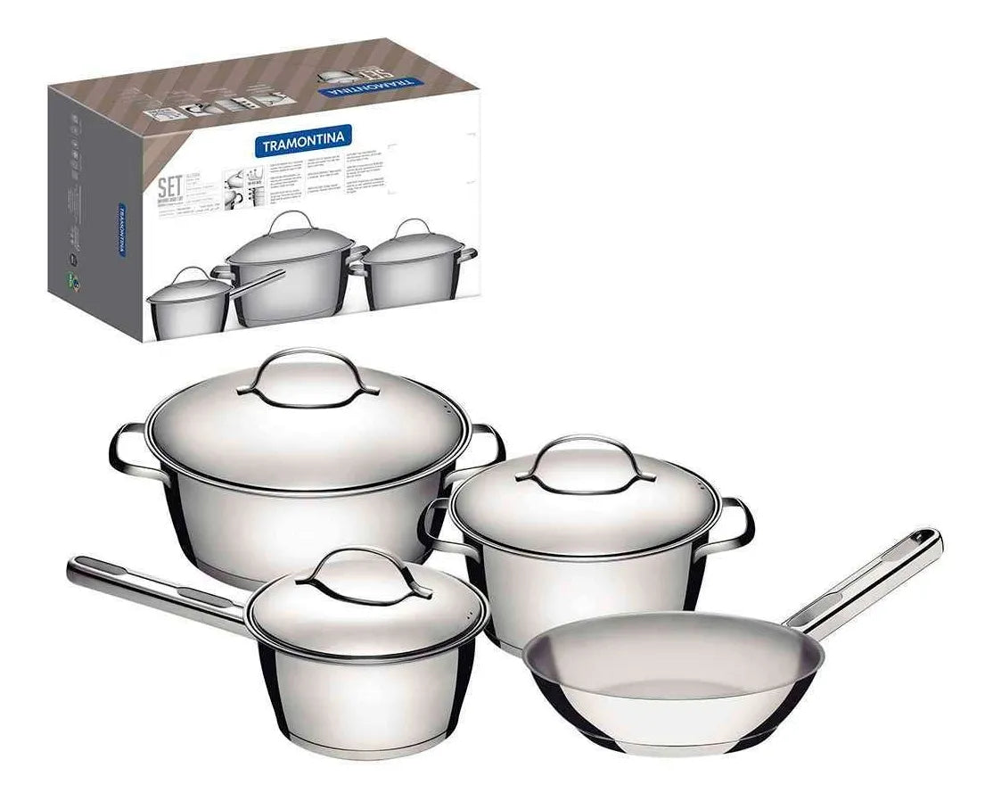 Juego De Bater¡a De Cocina 4 Piezas Allegra Tramontina 65650