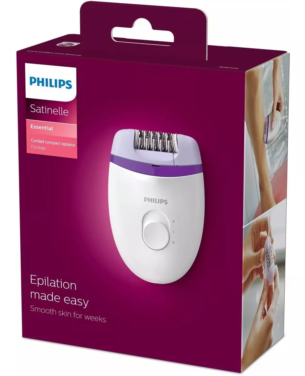 Depilatoria Philips Satinelle Essential Blanco Y Morado 220v