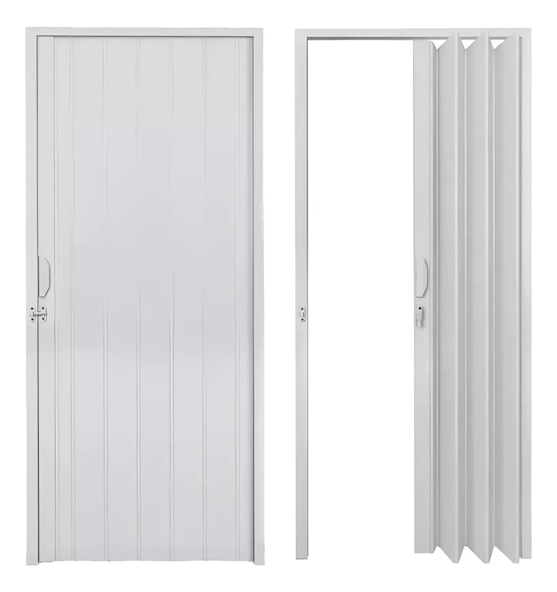 Puerta Plegable Pvc 90x210cm Color Blanco 90b