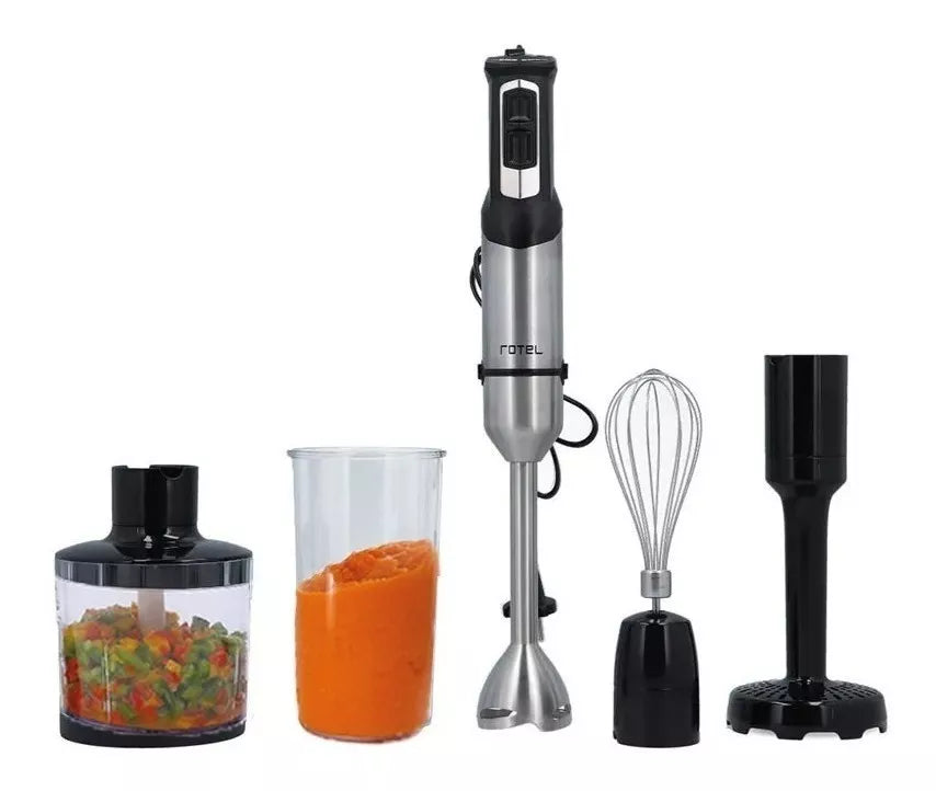 Mixer Rotel Mega 4 1000w Acero Inoxidable Y Negro 220v 50 Hz